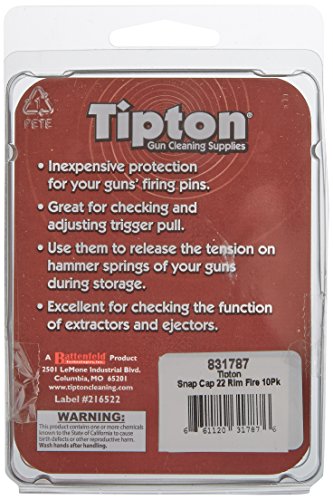 Snap Caps for .22 Rimfire - 10 Pack Reusable Dry-Firing Ammo