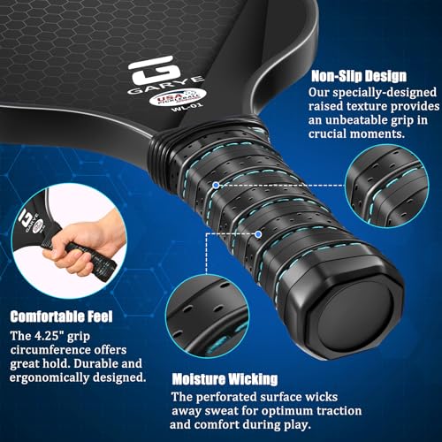 Carbon Fiber Pickleball Paddles Set of 4 - Pro Honeycomb, USAPA Approved