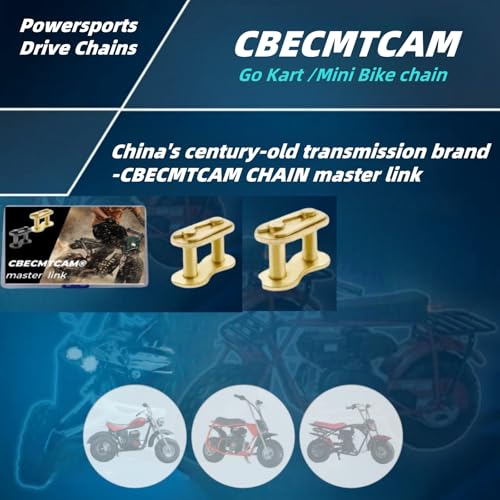 Gold 420 Chain 132 Links for 50-125cc ATV Dirt Bike - Variation of THIS Listing