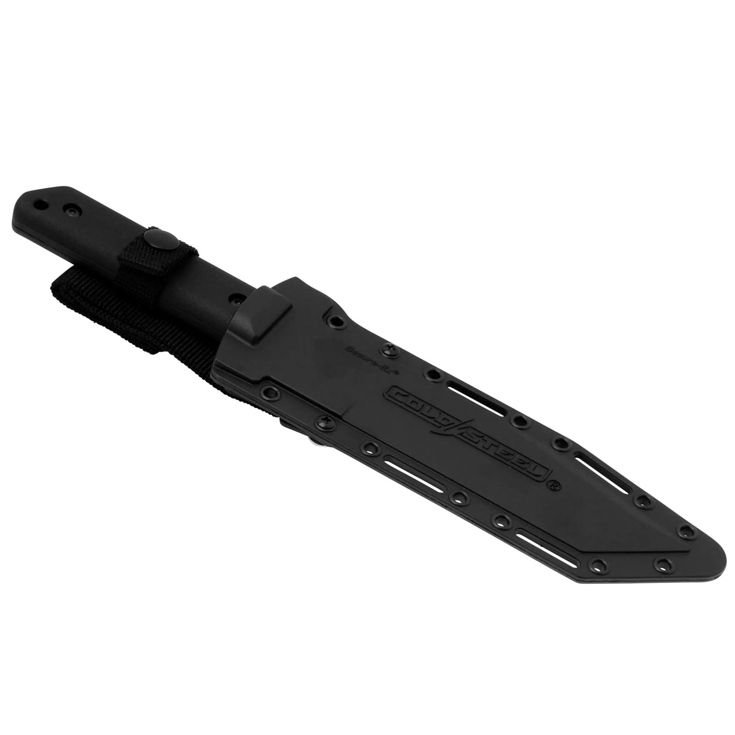 Cold Steel G.I. Tanto 7" Durable 1055 Carbon Steel Fixed Blade Tactical Outdoor Throwing Knife, 5" Handle w/ Polypropylene Scales, Integral Quillon Guard, Resistant Secure-Ex Sheath
