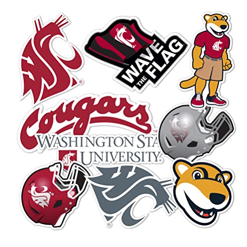 Washington State University Cougars Vinyl Decal Sticker - Student Fan Gift