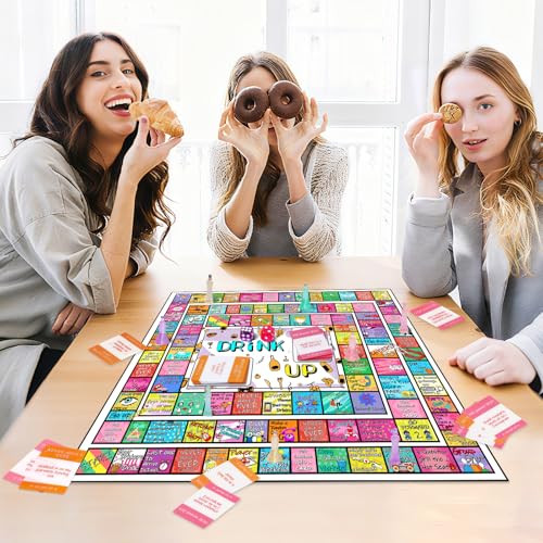 Drinking Games for Adults - Color-Blocked Leather Mat Board Game