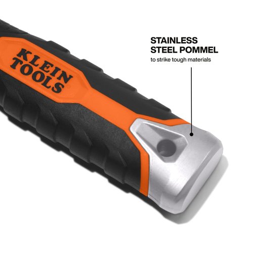 KLEIN TOOLS DK16 Double-Edged Duct Knife, Serrated Stainless Steel Blade, Designed for Duct Board and Insulation, Fixed Blade Knife with Sheath, 5-1/2-Inch