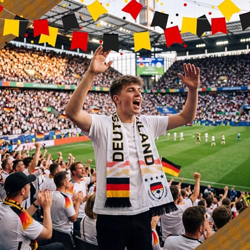 Spain Soccer Scarf - Double Sided Polyester - Germany Variation