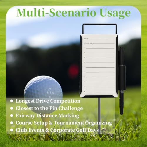 4 Pack Steel Golf Closest to the Pin Marker - Middle Variation