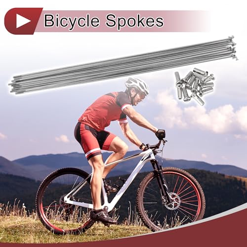 14G Bicycle Spokes - 265mm Stainless Steel Spoke Set