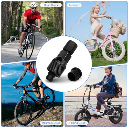 2-Piece Bike Crank Puller Tool - Universal Square Taper & Splined Crank Remover