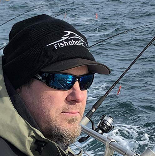 Polarized Fishing Sunglasses with UV400 Protection - Blue Mirror Lens
