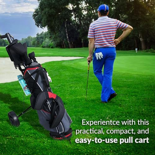 Lightweight Folding Golf Pull Cart - CaddyLite 5.8 Deluxe