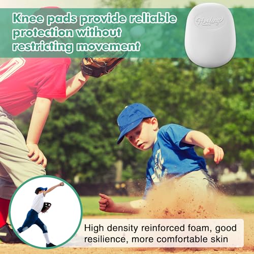HooLing 8 Pcs Youth Football Knee Pads Ultra Light Skill Support
