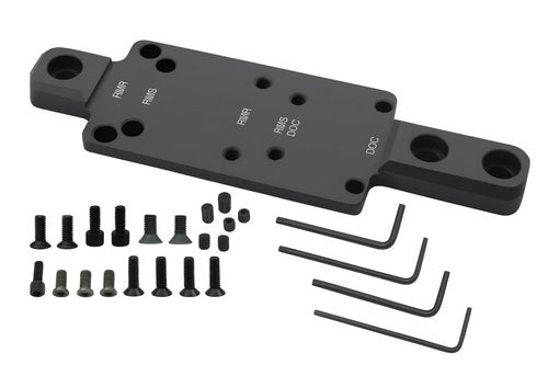 Gotical Red Dot Sight Mount Adapter Plate for Mossberg 500 535 590 835 Shockwave and Maverick88, 2 Sets of Screws Cover Older and Newer Models