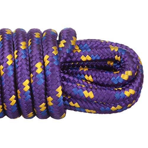 Braided Polypropylene Utility Rope - 3/8 in x 25 ft, Solid Braid