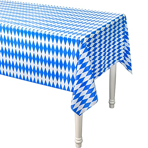 Oktoberfest Tablecloths - 54"x108" Flag Pattern - 3 Pack