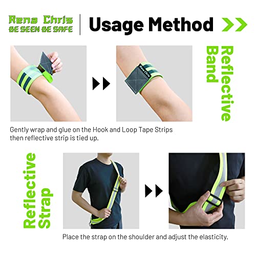 Reflective Running Gear Set - High Visibility Sash & Armbands for Safety