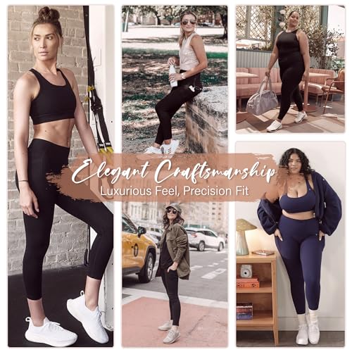 High Waisted Leggings for Women - Buttery Soft Tummy Control - Full Length No Pocket - Leopard