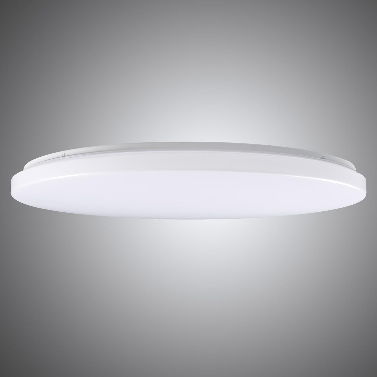 Hamilyeah 24 inch Flush Mount Ceiling Light Fixture, Drum Light Fixture Ceiling Mount 48W 5000K, Simple LED Close to Ceiling Lighting Fixture Round for Living Room, Bedroom, Kitchen