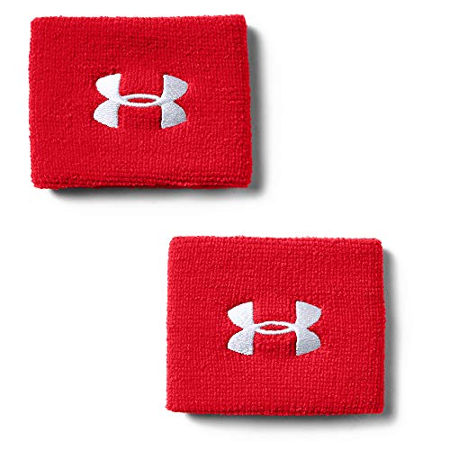 3-Inch Performance Sweatband 2-Pack - Red and White