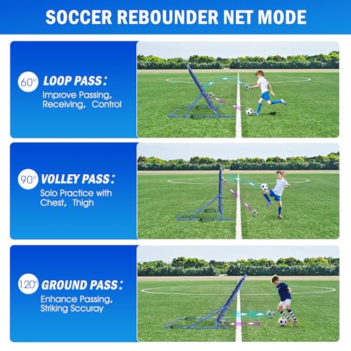 5FTx4FT Multi-Sport Rebounder Net - Soccer, Baseball, Volleyball Training