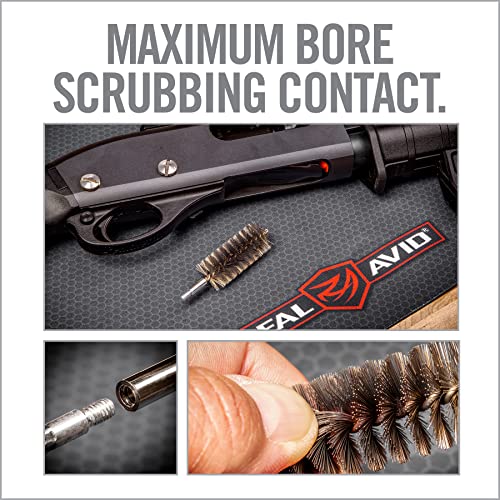 Bore-Max Nickel Plated Shotgun Bore Brush - 12GA Fast Gun Cleaning Tool