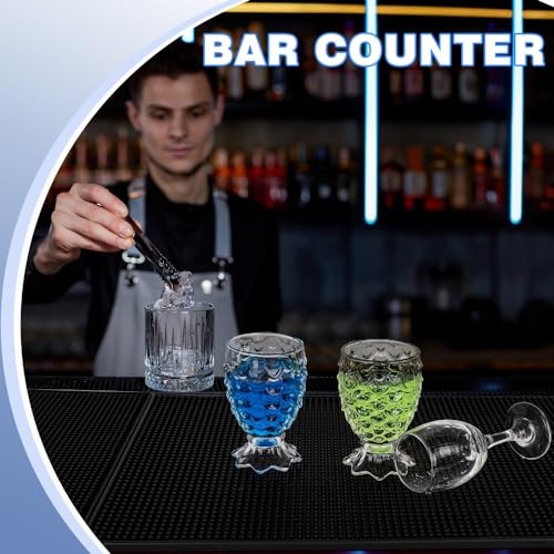 3Pack Rubber Bar Mat Thick Rubber Bar Service Spill Bar Mats for Home Bar or Restaurant Nonslip Flexible Barber Mats for Clippers (24" x 12" x 0.3"+18" x 12" x 0.3"+12" x 6" x 0.3")