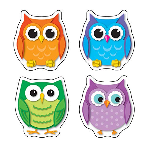 Colorful Owl Stickers - 72 Die-Cut Stickers for Kids Crafts