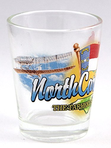 North Carolina State Shot Glass - Souvenir Collectible for Tarheel Fans