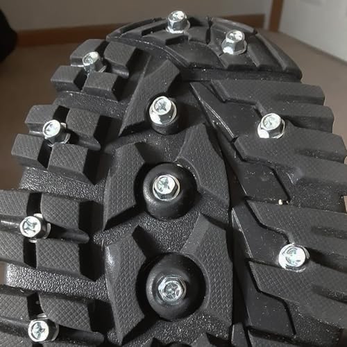 Steel Hex Head Boot Studs - 30 Pcs Traction Cleats for Rubber & Felt Soles