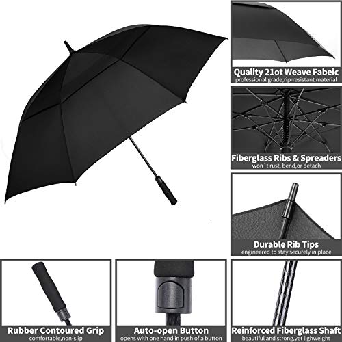 Extra Large Golf Umbrella - 62/68/72 Inch Automatic Open, Windproof & Waterproof