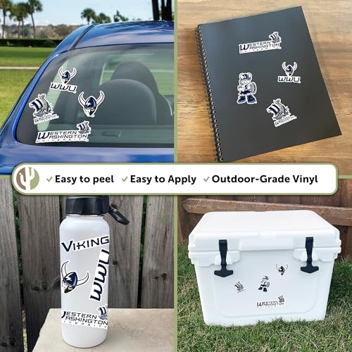 Western Washington Vikings Sticker Decal - 8.5 x 11 Inches Vinyl Sports Fan Gift