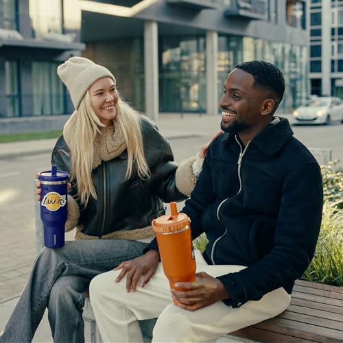 32oz Insulated Travel Tumbler - New York Knicks with Straw Lid
