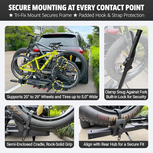 Heavy-Duty Electric Bike Rack with Extended Ramp - 170 lbs Capacity