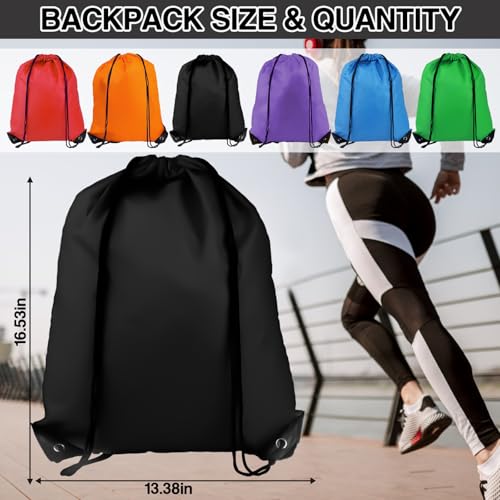 Drawstring Gym Bag - Versatile Sports & Travel Backpack - Multicolor