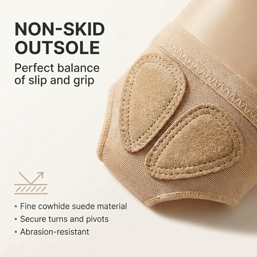 Zenmarkt X-Small Ballet & Dance Half Soles Foot Undies for Flexibility