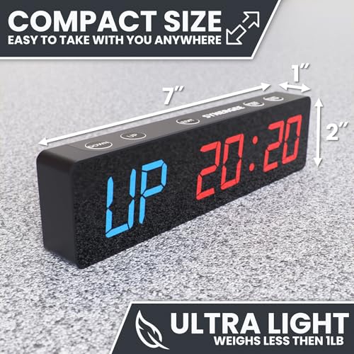 Programmable Magnetic Gym Timer with LED Display - Small