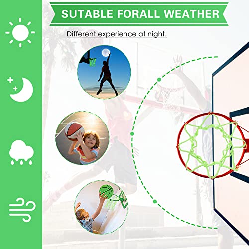 Glow in the Dark Basketball Net Replacement - 8 Loops, 25 cm