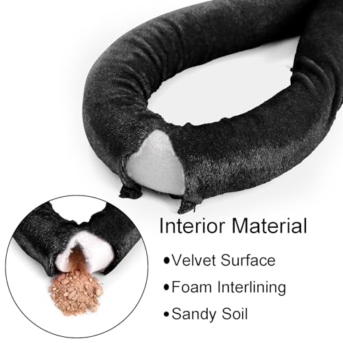 Okllen 4 Pack Black Velvet Stanchion Ropes with Gold Hooks, 5 Ft Crowd Control Barrier for Carpet Events Movie Theaters Hotels