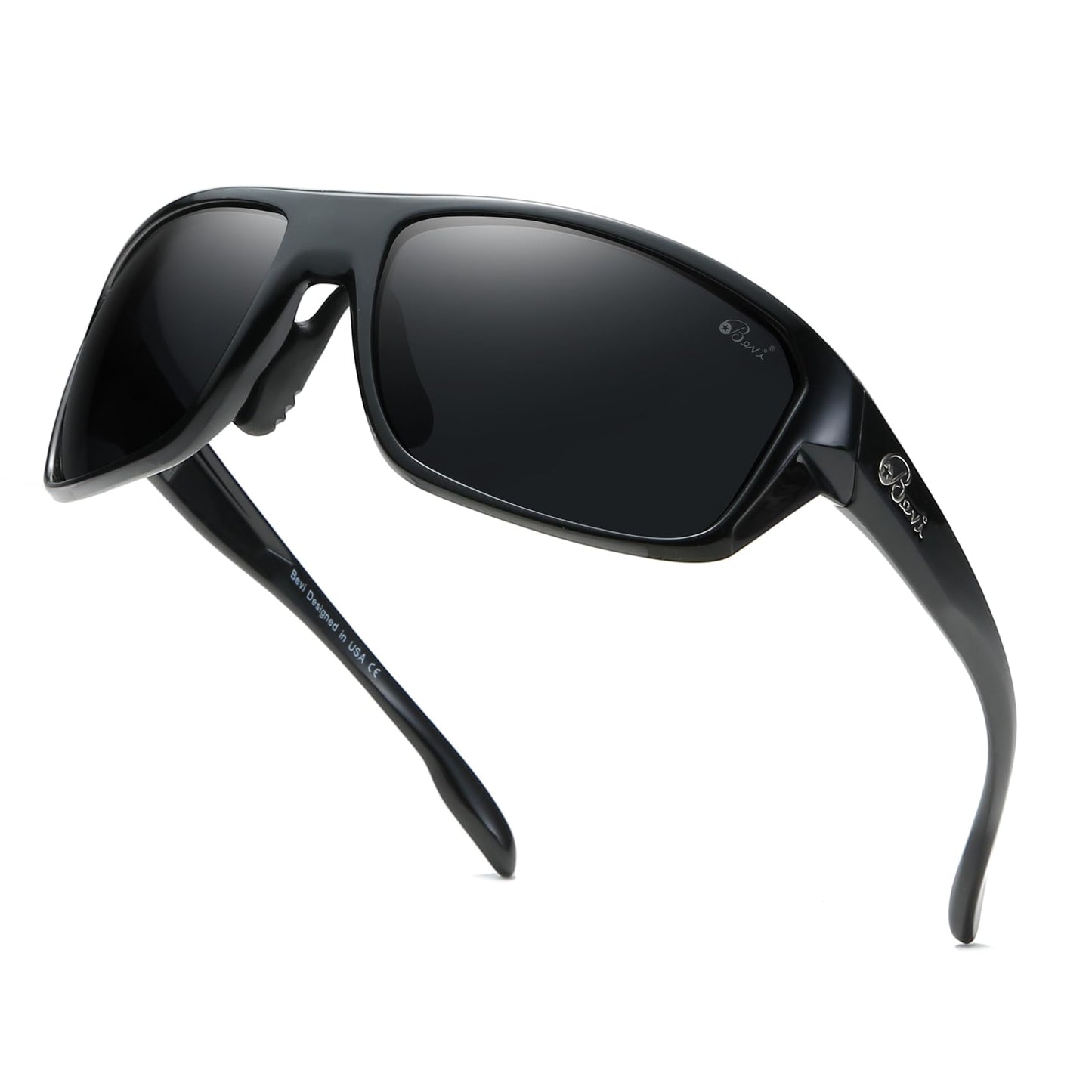 Bevi Polarized Sports Sunglasses for Women and Men Driving Shades Cycling Running UV Protection 2734C1