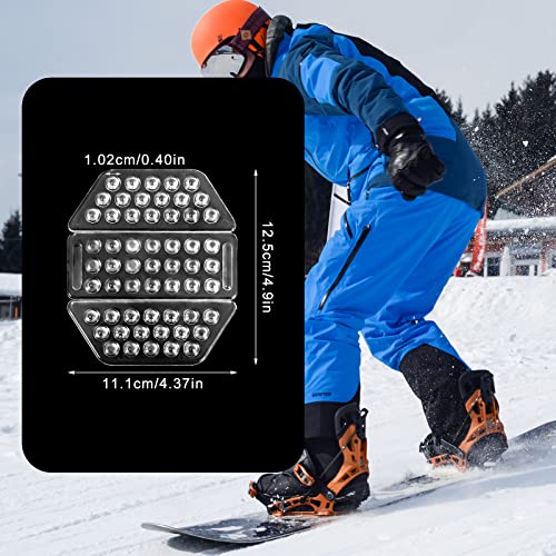 Clear Snowboard Stomp Pad Set - 3 Pieces Anti-Slip Grip