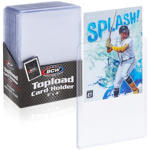 Standard 3x4 Topload Card Holders - 25 Count | Rigid PVC Protection