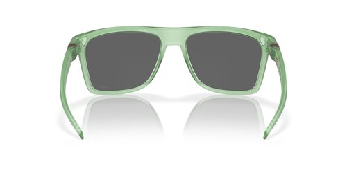 Oakley OO9100 Leffingwell Sunglasses, Matte Transparent Jade/Prizm Black, 57 mm