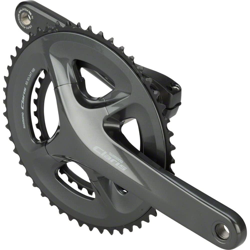 Shimano Claris 8-Speed Road Bicycle Crankset - FC-R2000 (175MM 50X34T W/O BB)