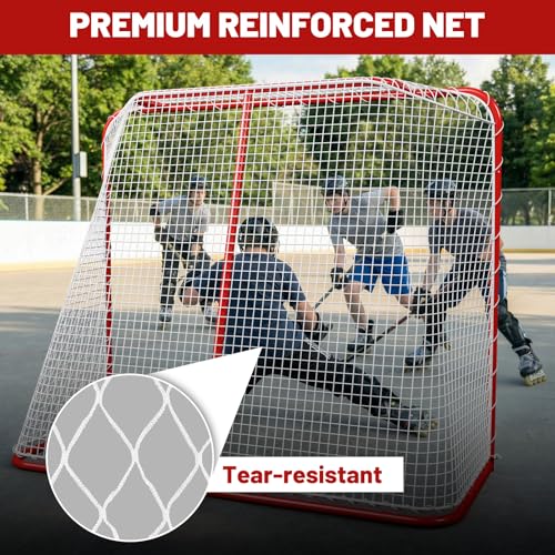 54" Steel Street Hockey Goal for Indoor & Outdoor Training