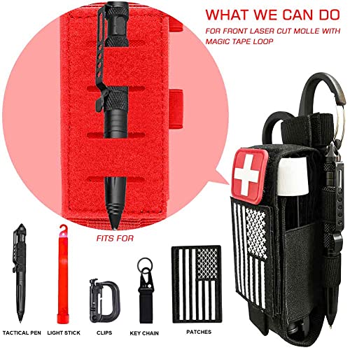 VIIDOO Black 1000D Laser Cut Molle Tourniquet Holder Tactical Pouch