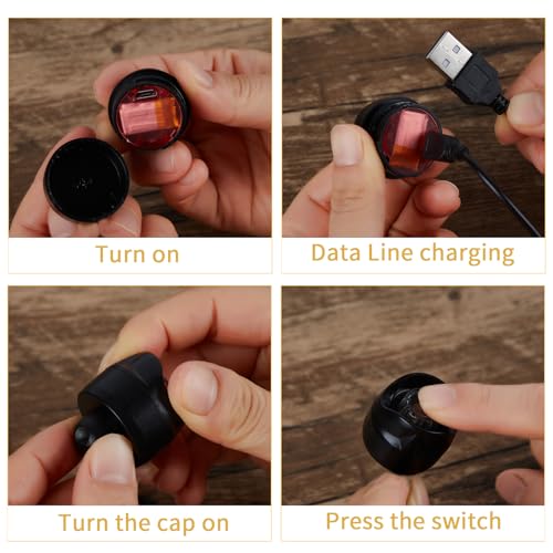 Rechargeable LED Clogs Lights - Charge Black, 72 Hour Battery