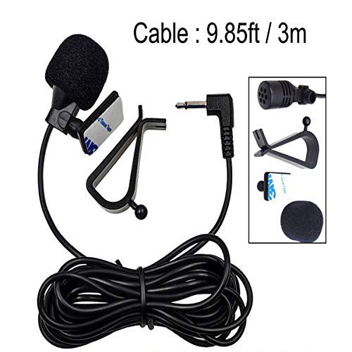 Car Microphone 3.5mm HD Voice Replacement for Kenwood, Sony, JVC, Alpine, Boss