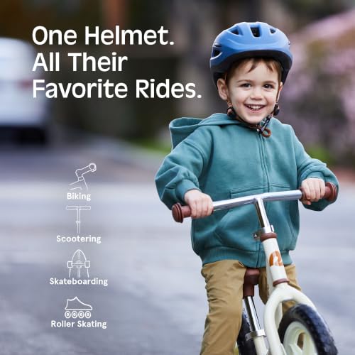 Toddler Bike Helmet - Matte Matcha Bloom, Adjustable Fit, Multi-Sport