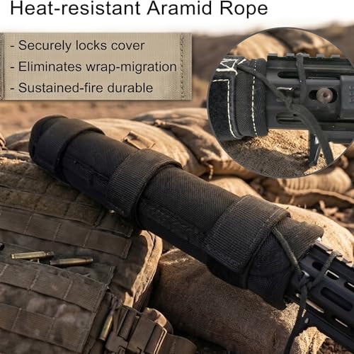 9 Inch Suppressor Cover with Burnproof Microfiber Sleeve