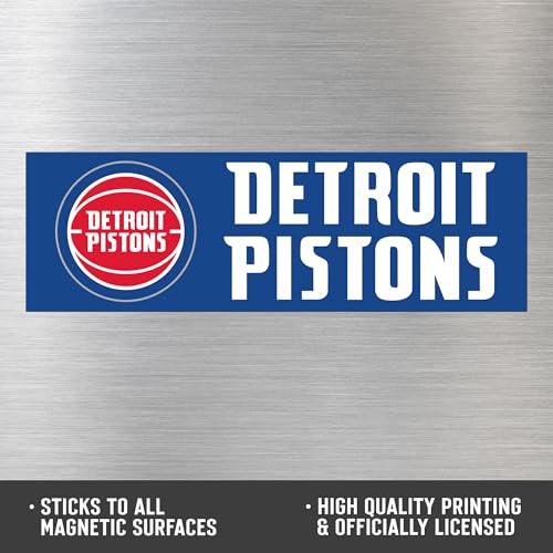 Detroit Pistons NBA Team Spirit Magnet 4x10 Vinyl Decor Badge