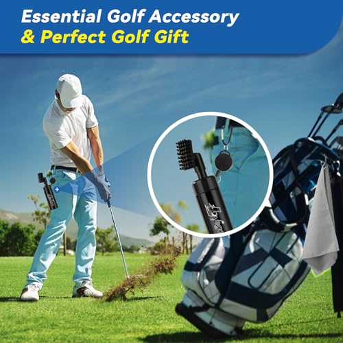 Lovegoo 3-in-1 Golf Club Cleaning Kit with Water Brush, Groove Cleaner & Towel