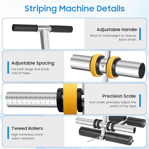 Court Line Tape Machine - Handheld Basketball Striping Tool